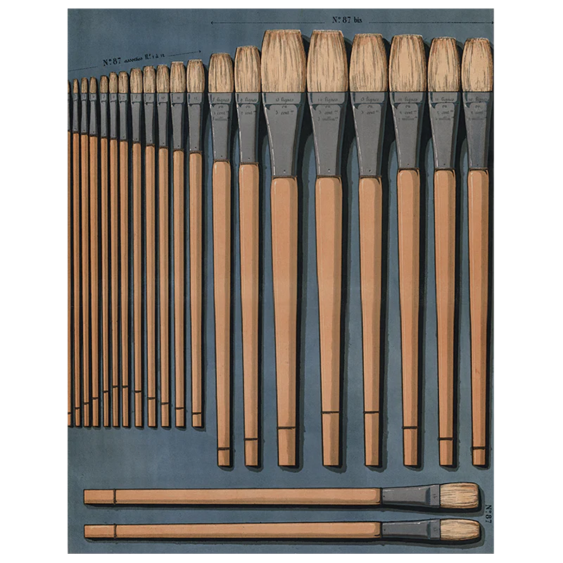 Brosses en Soie 87 - Paint Brushes (p 23)