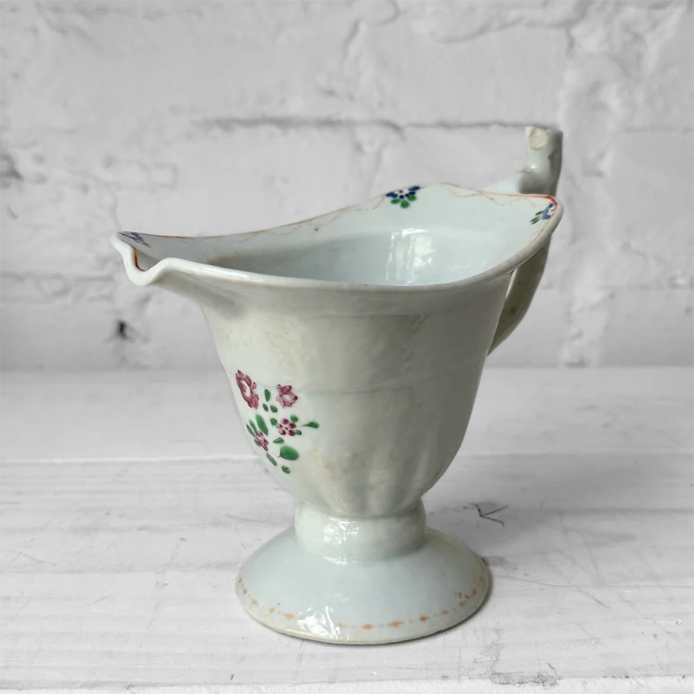 18th-century Chinese Qing Porcelain Helmet Pitcher Pitcher