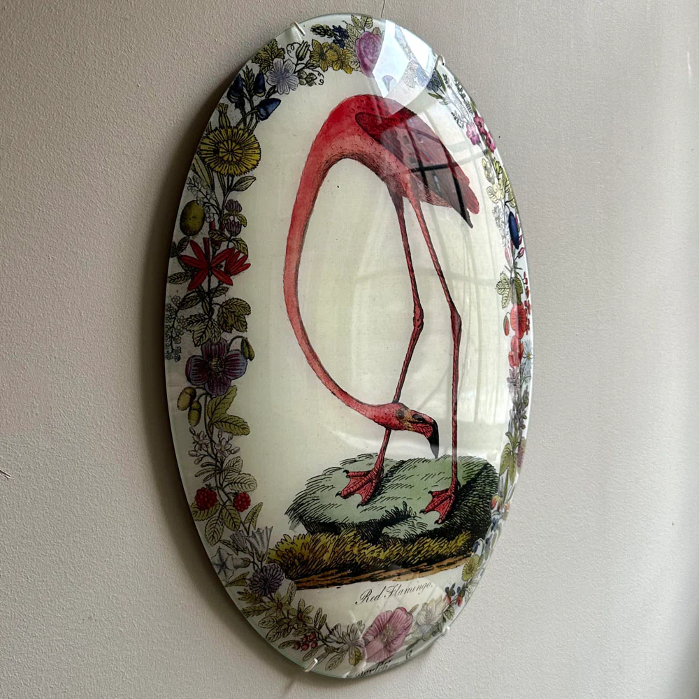 Flamingo with Flowers (Convex) - Image 2