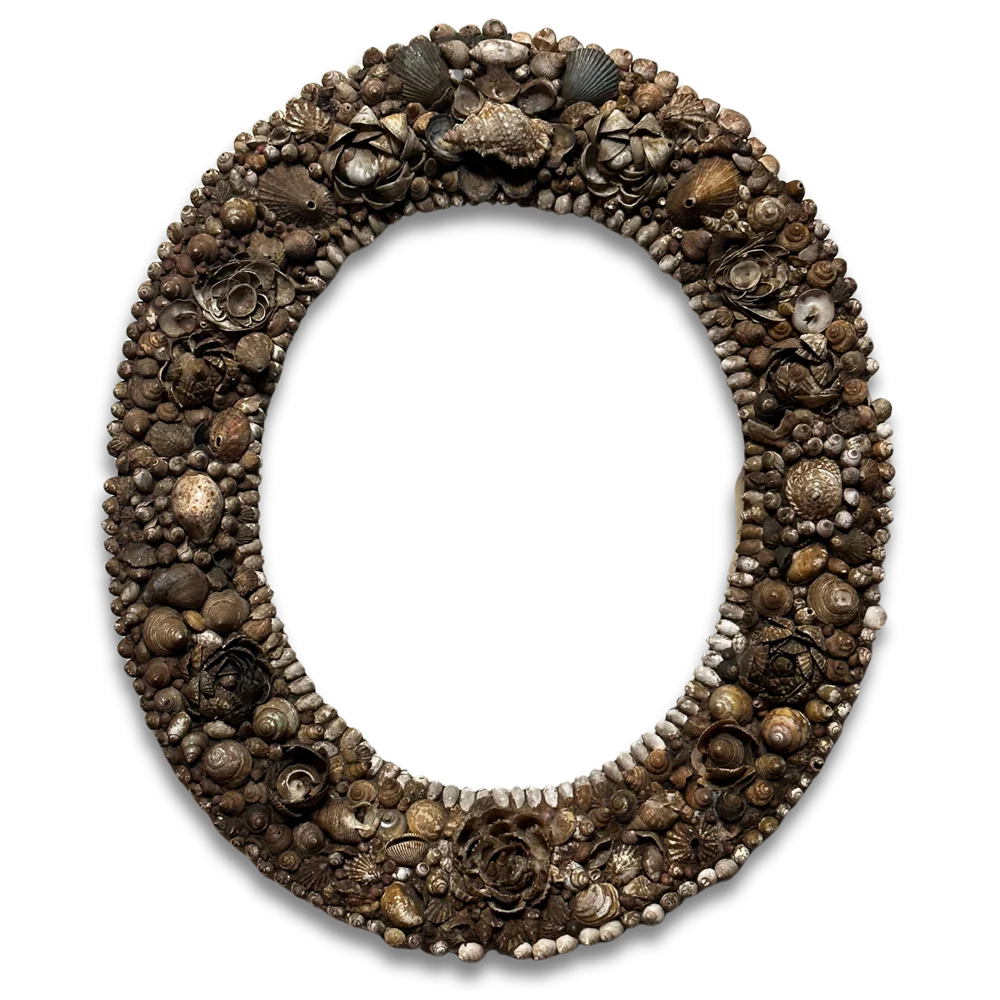 19th-century American Shell Frame