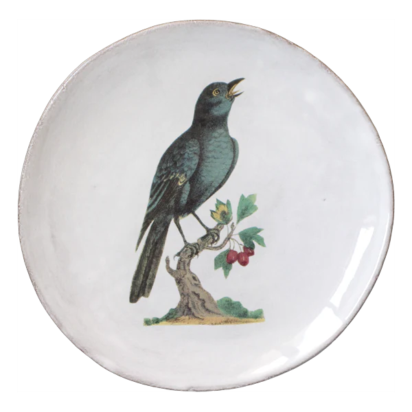 Blue Sparrow Plate