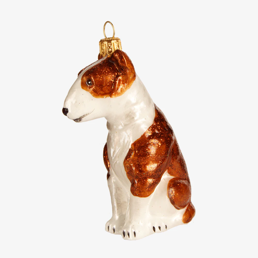 Bull Terrier in Brown Ornament