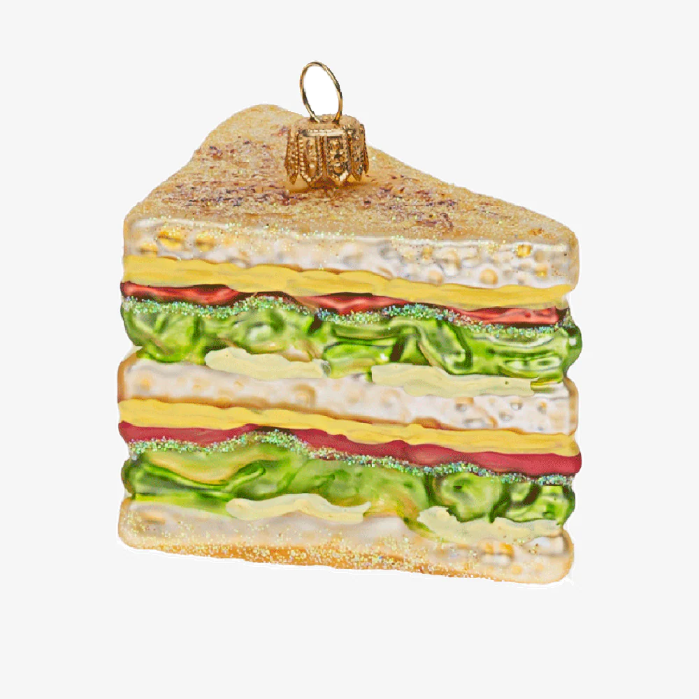 Club Sandwich Triangle Ornament