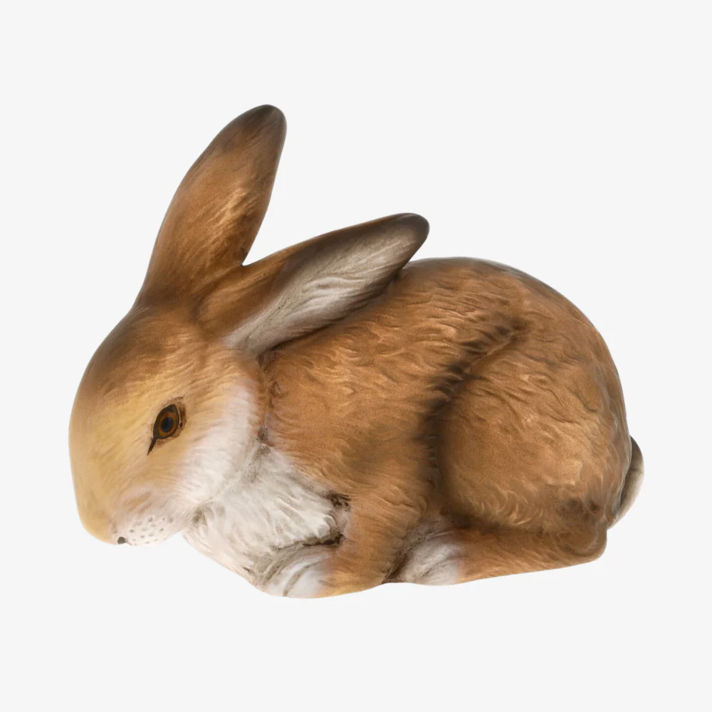 Cowering Brown Easter Hare