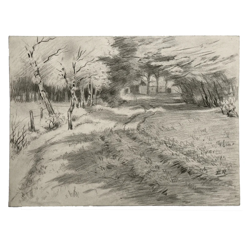 Evert Rabbers Landscape Drawing 45