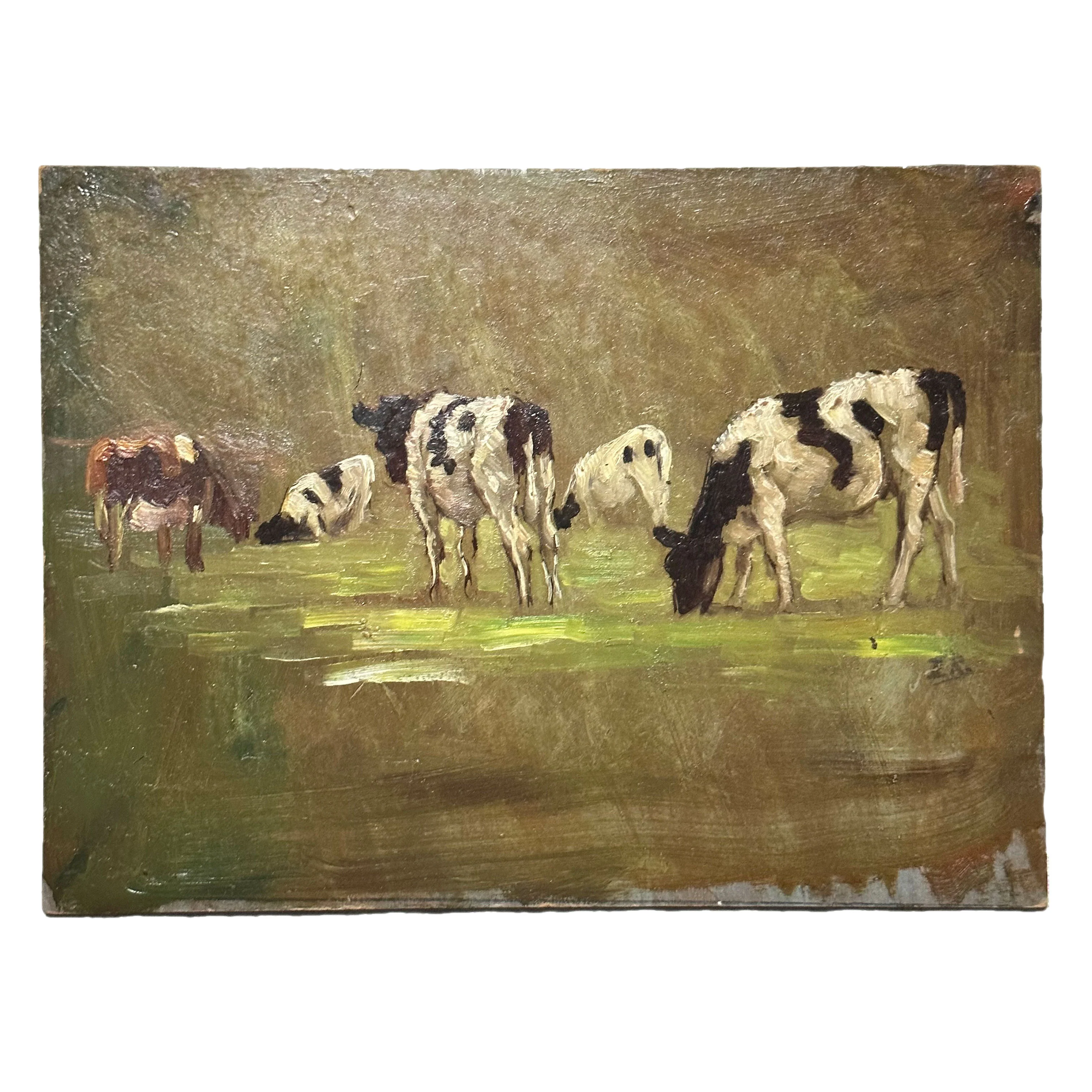 Evert Rabbers Landscape Painting (2329)
