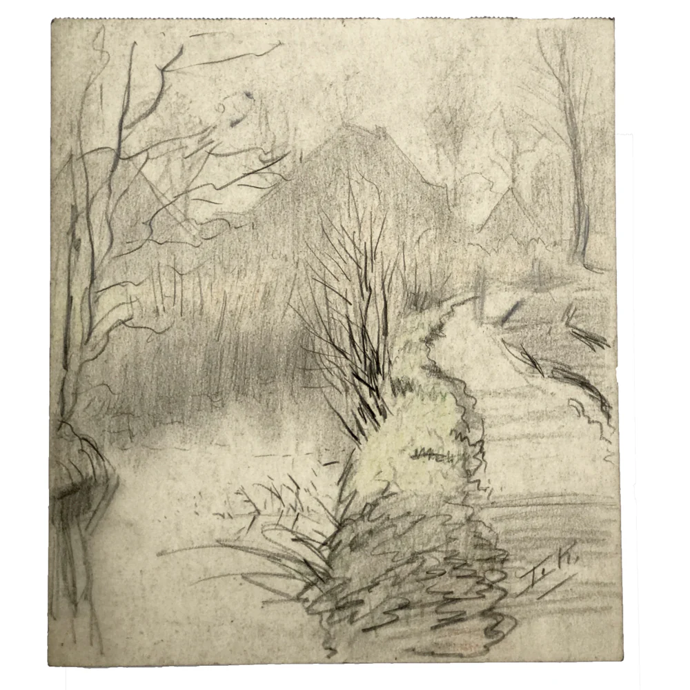 Evert Rabbers Landscape Drawing 39