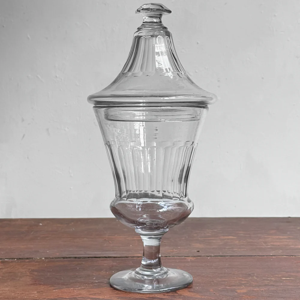 Large Footed 19th-century French Candy Jar (17L)