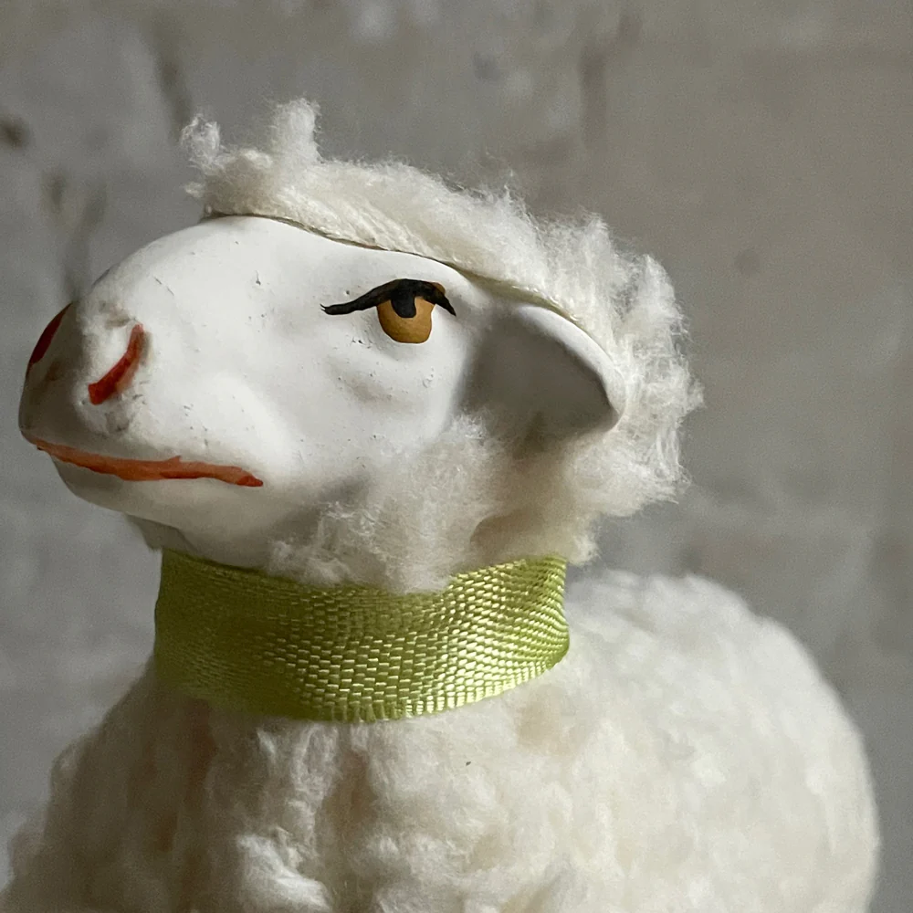 Large Nostalgic Sheep Figurine - Image 2