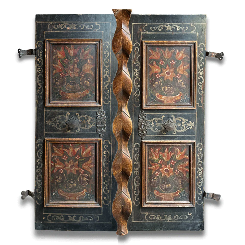 Late 18th-century Hand Painted German Doors