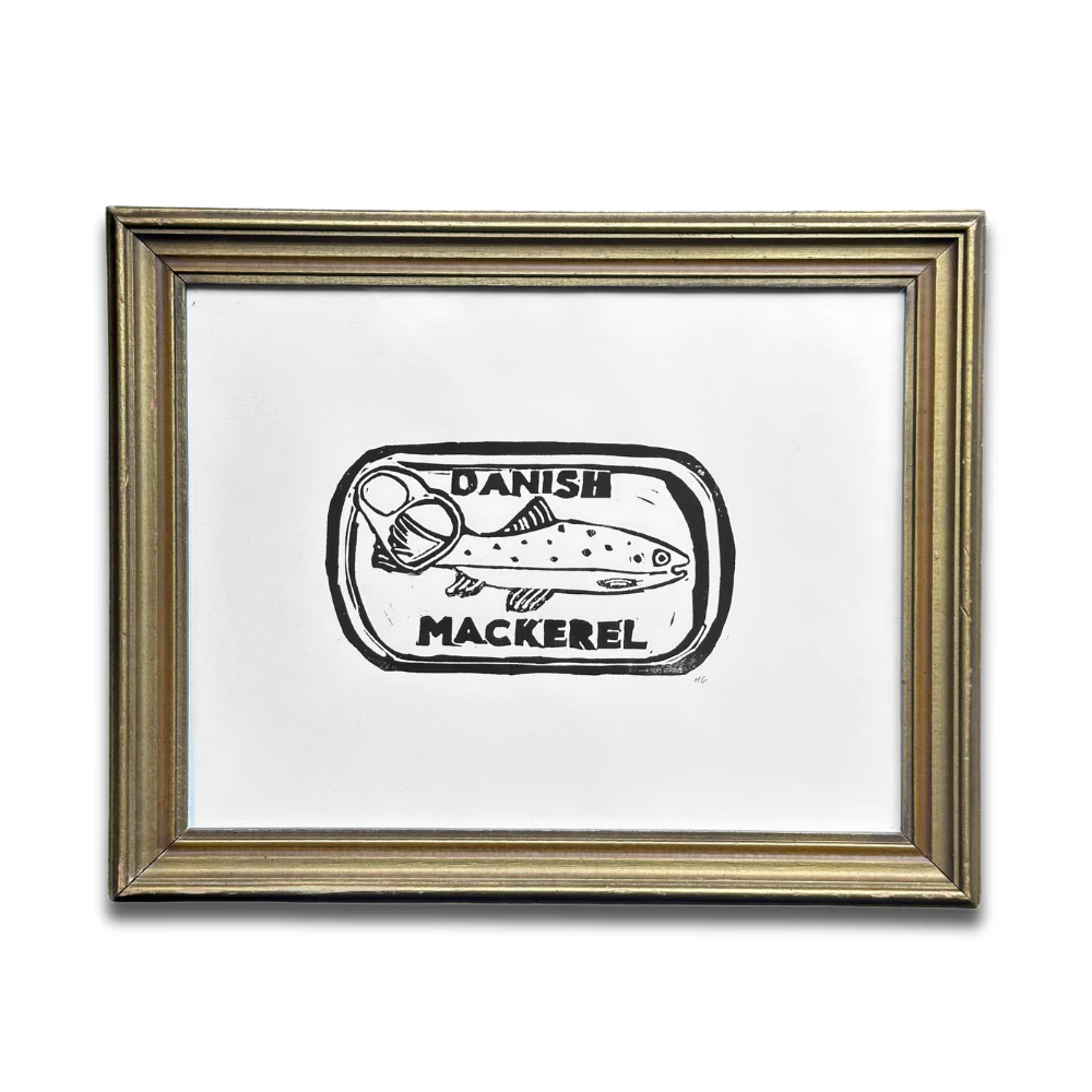 "Mackerel" in a Vintage Frame
