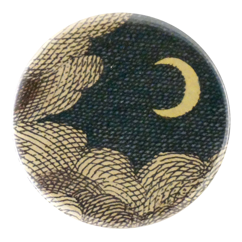 Clouds & Crescent Moon