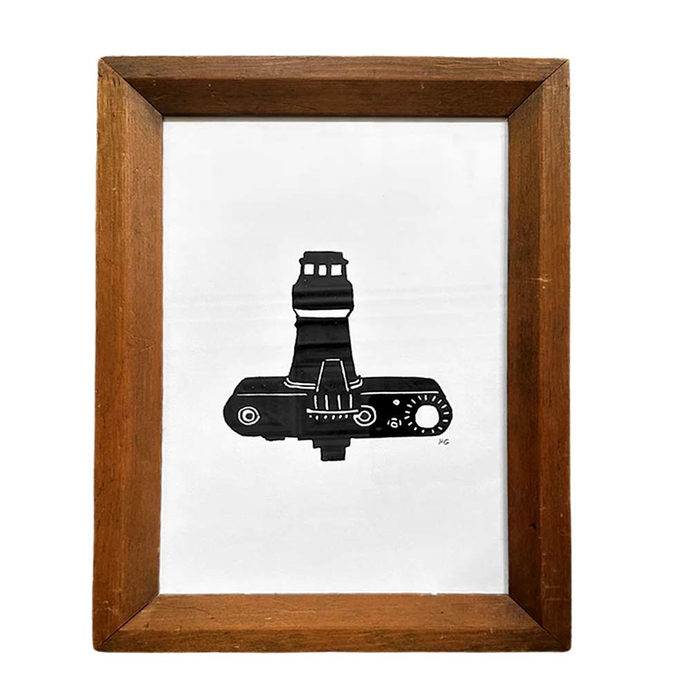 "Nikon" in an Antique Frame