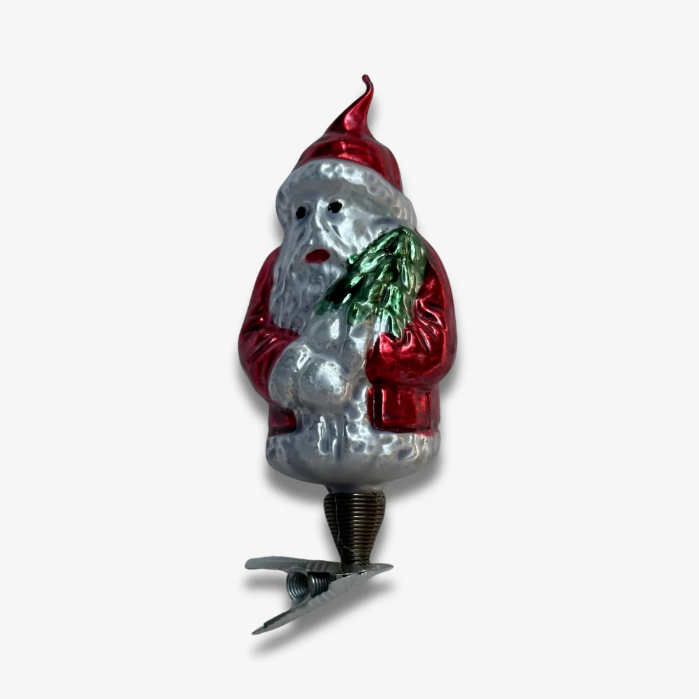 Nostalgic Clip-on Santa Ornament