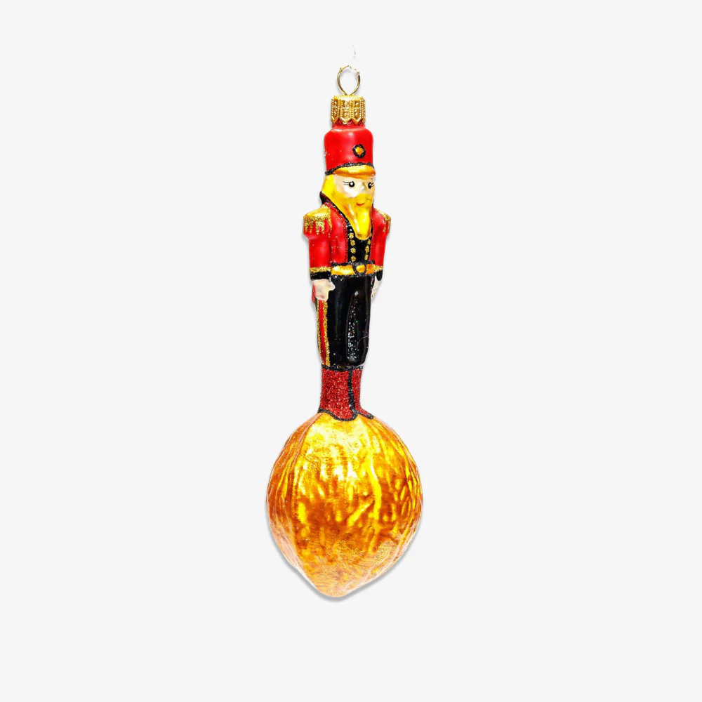 Nutcracker On Nut Ornament