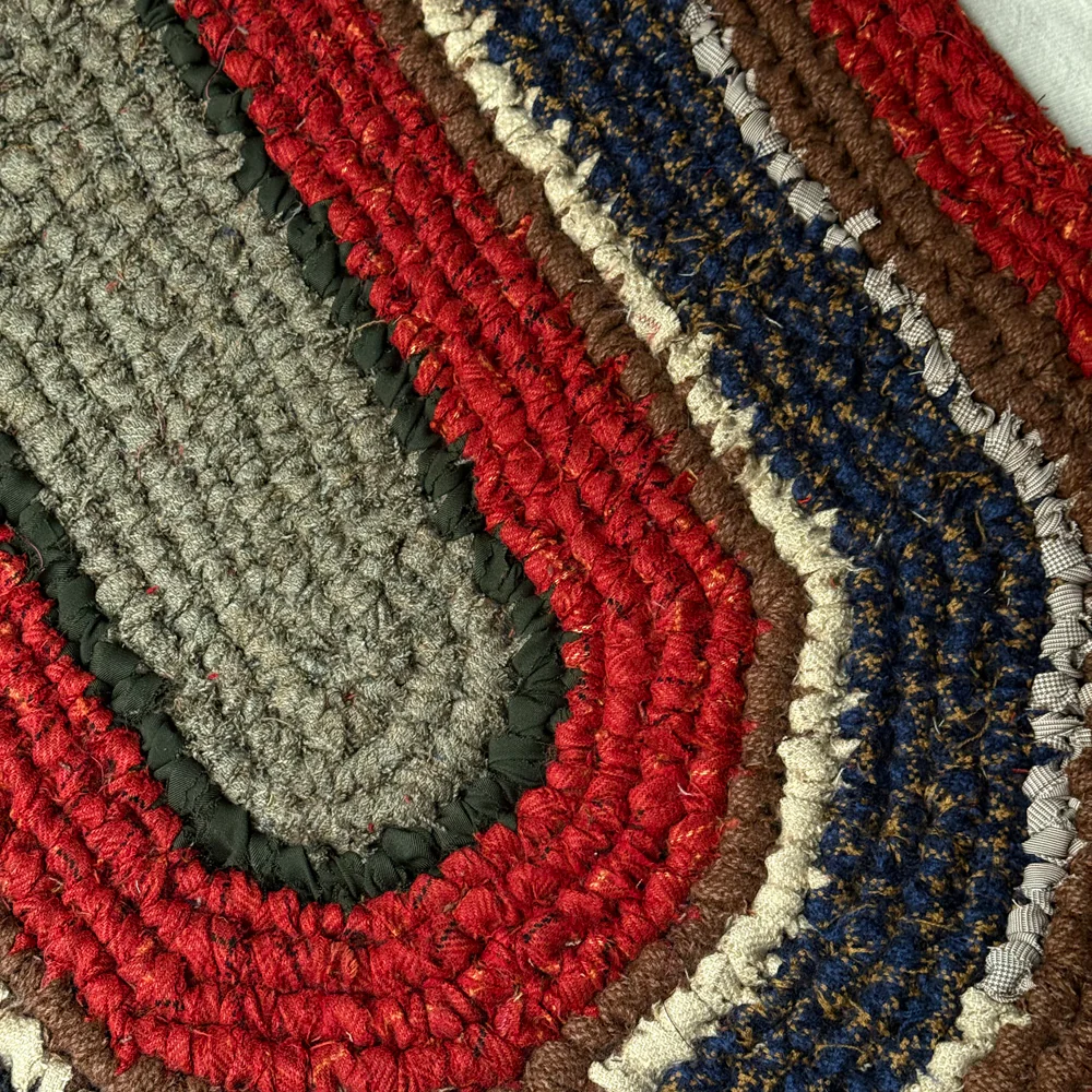 Olly Crocheted Vintage Wool Suit Rug #3 - Image 2