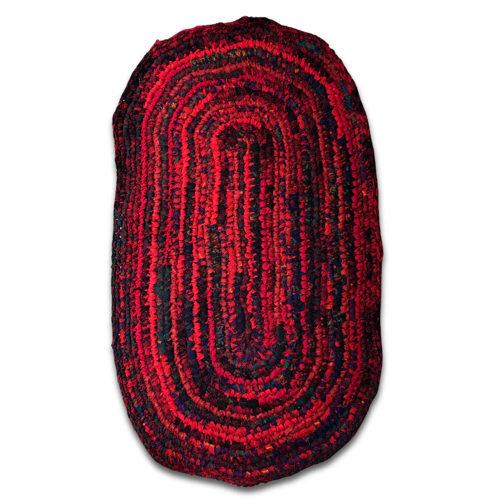 Olly Crocheted Vintage Wool Suit Rug #5