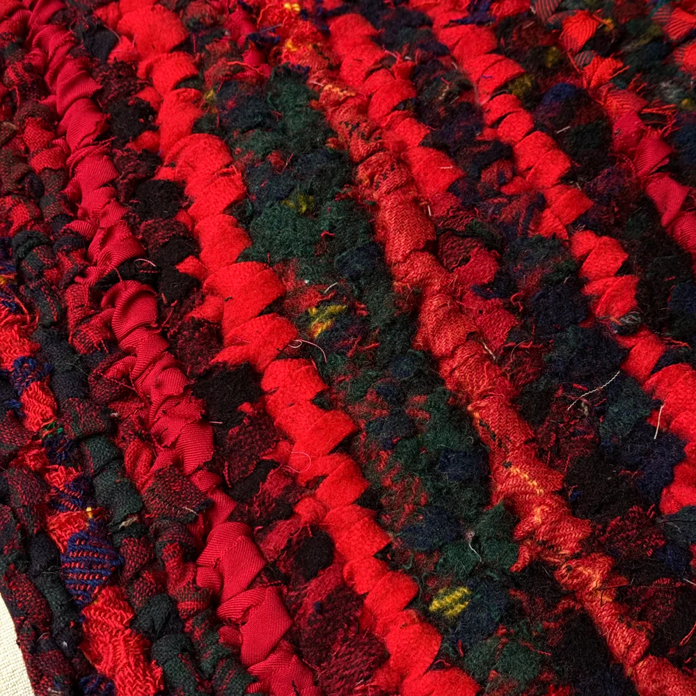 Olly Crocheted Vintage Wool Suit Rug #5 - Image 2