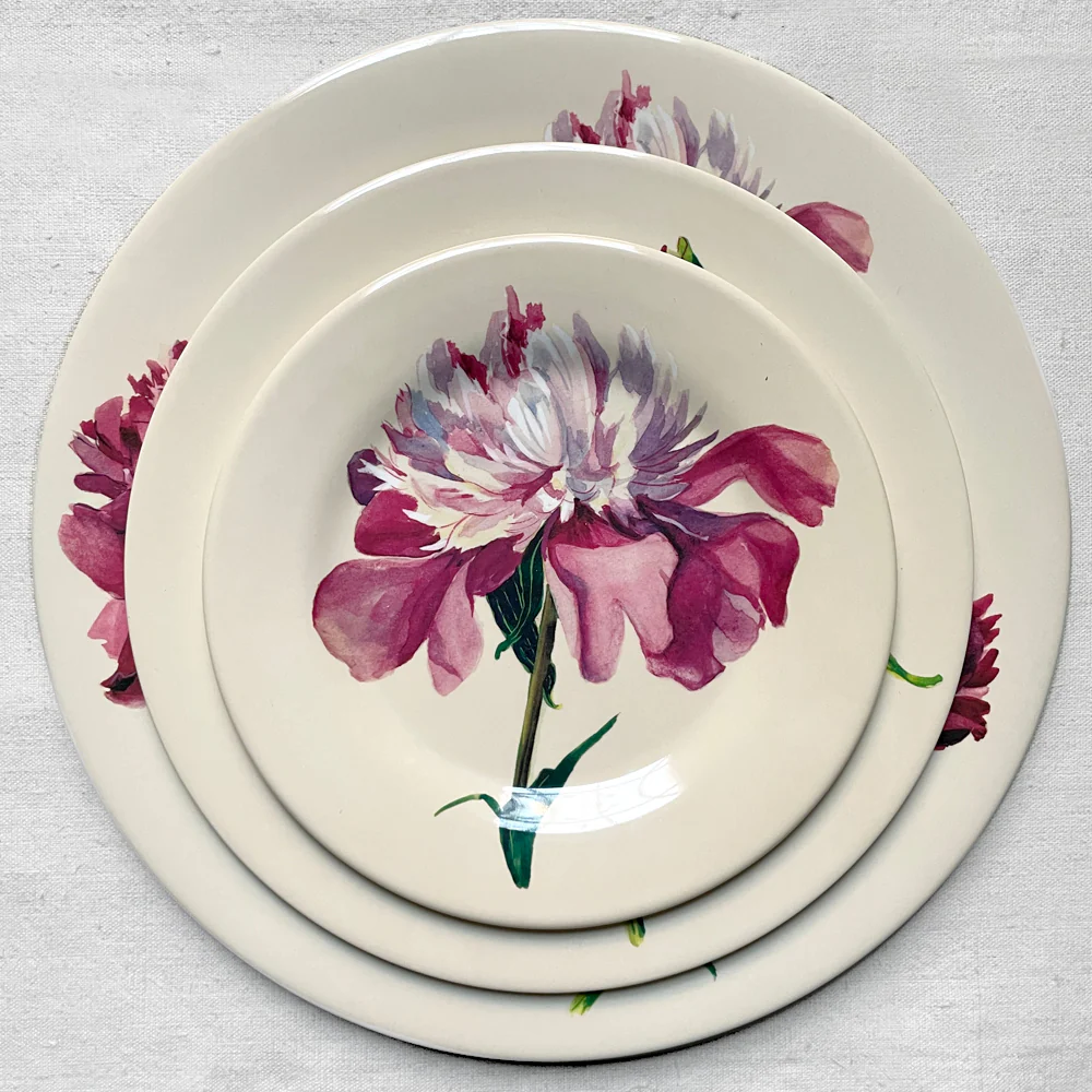 Peony 13" Large Plate - Image 4