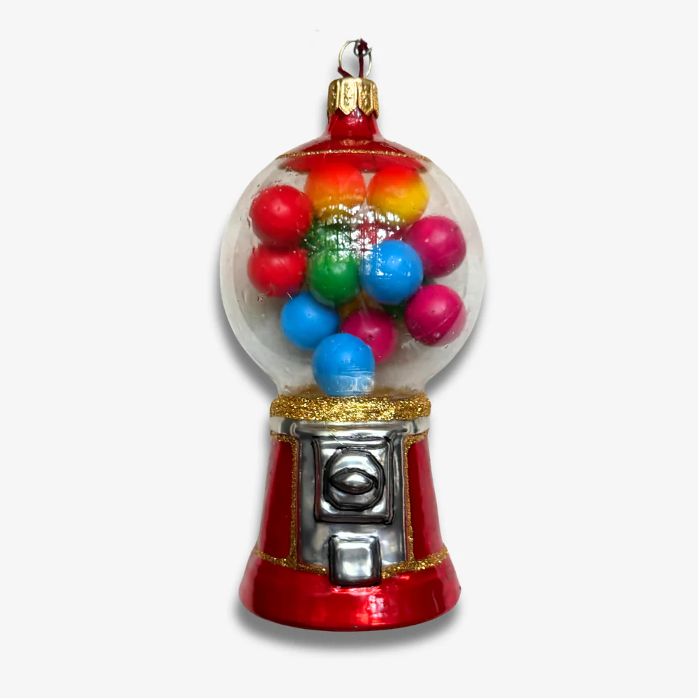 Red Gumball Machine Ornament