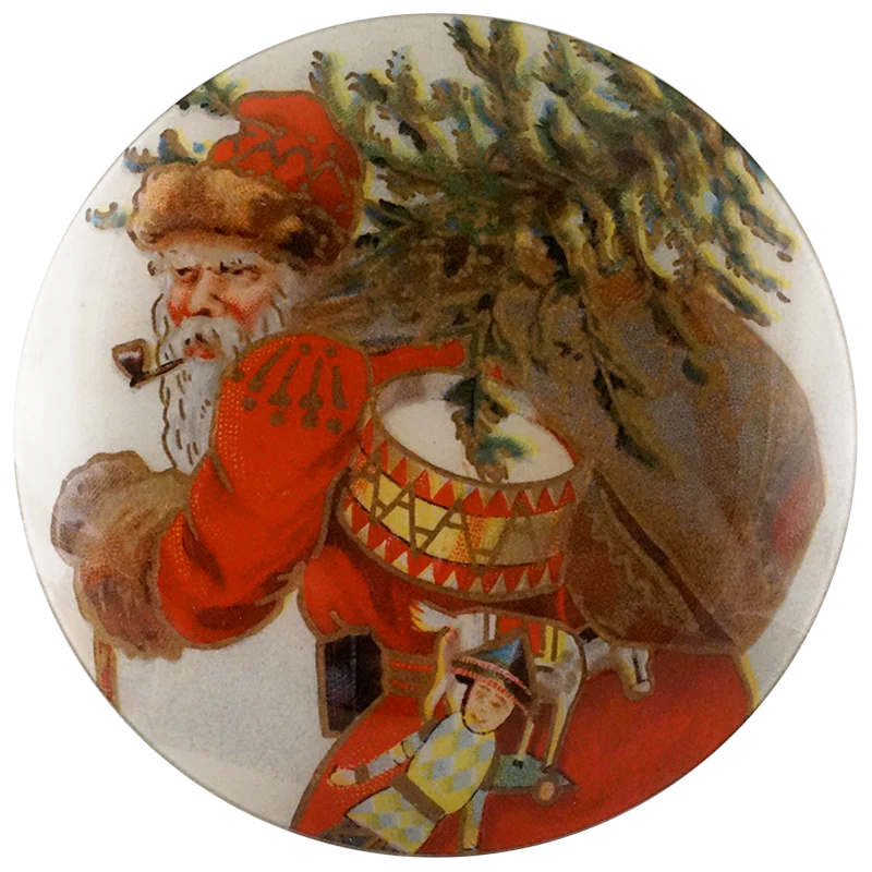 Santa With Tree (With Heartiest Christmas Greetings) (Santa) Convex