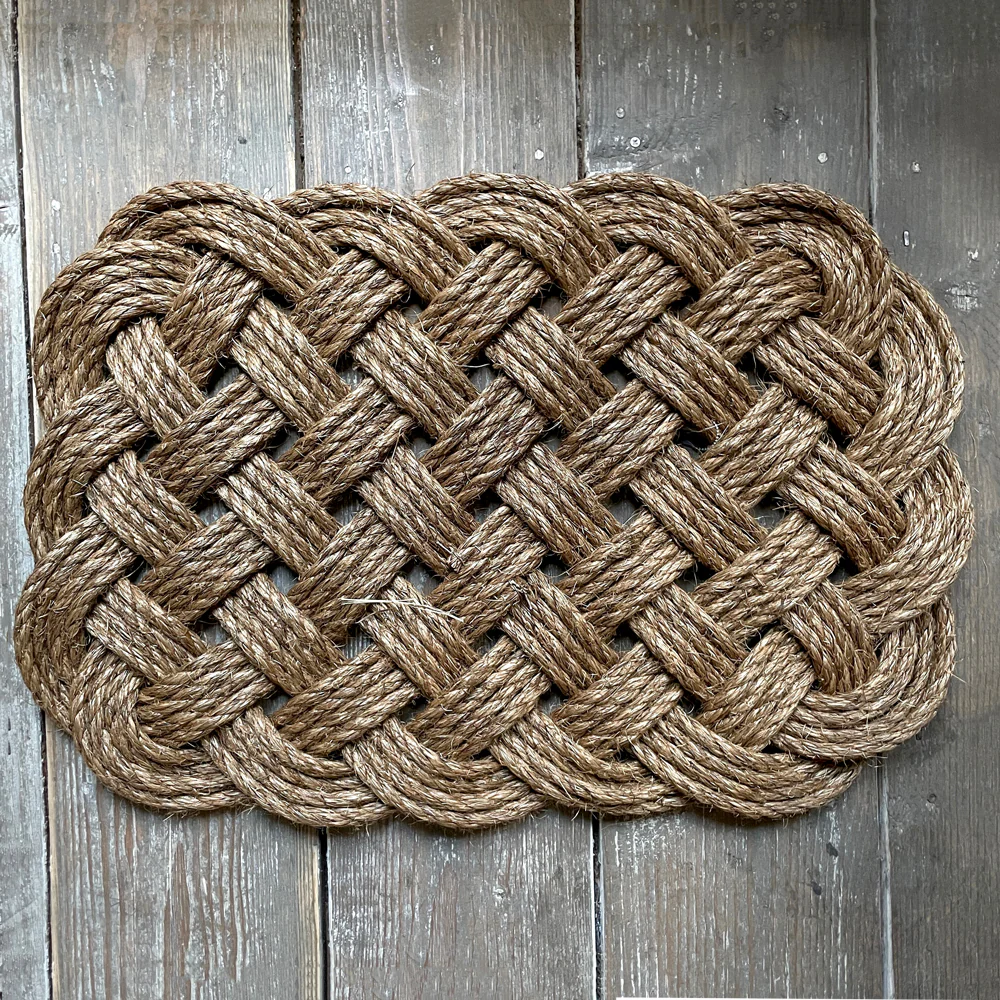 Square Woven  Nautical Rope Entry Rug Doormat - Image 2