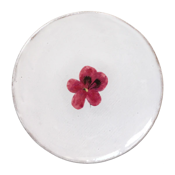 Pink Flower Plate