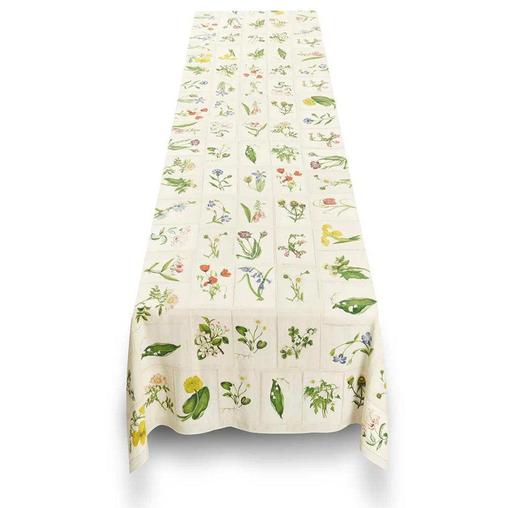 Summerill & Bishop x John Derian "Botanical Tiles" Linen Napkin Set of 6 - COMING SOON - Image 3