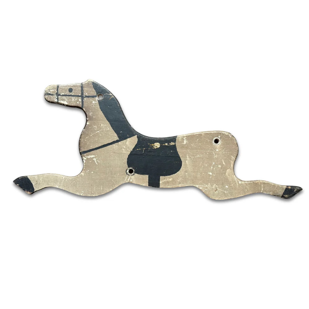 Vintage Cut-Out Painted Horse