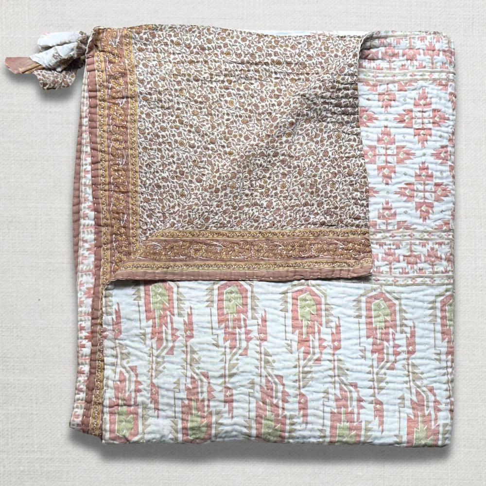 Vintage Sari Double Bedcover (#603)