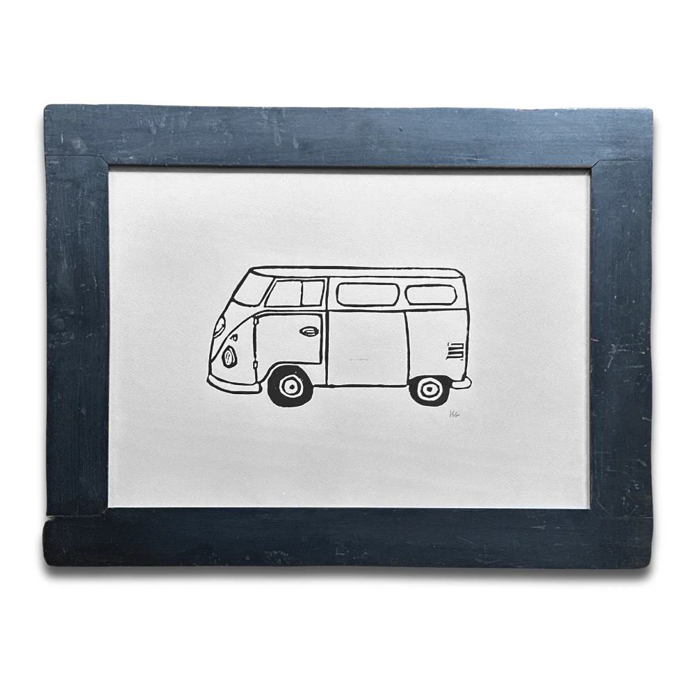 "VW Bus" in a Vintage Frame