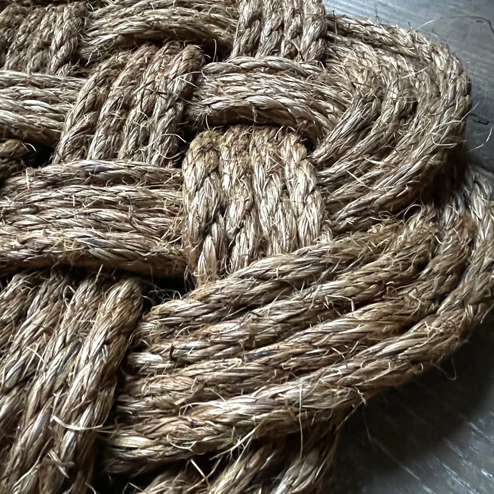 Woven Nautical Prolong Knot Door Mat - Image 3