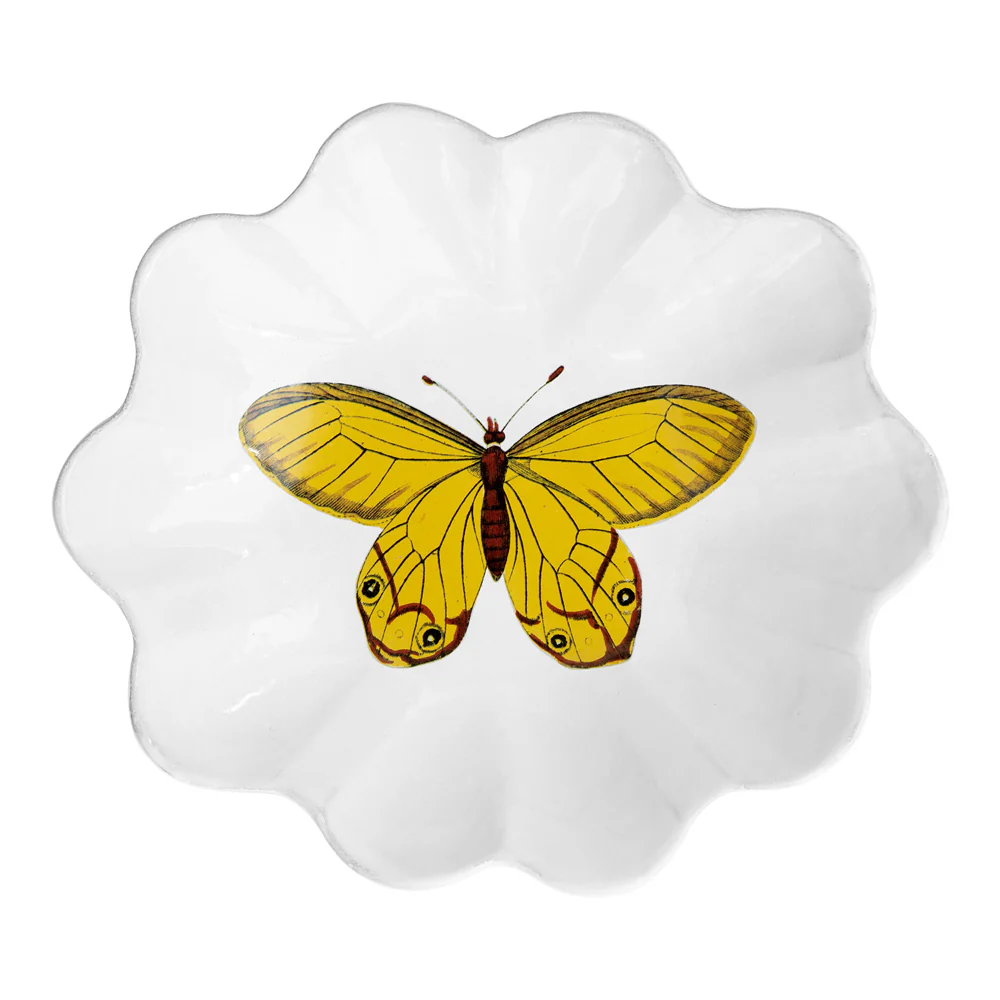 Yellow Butterfly Plate